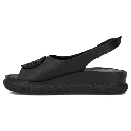 Filippo Women's Flat Sandals Black