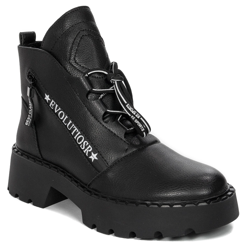 Boots Sergio Leone on the platform insulated Black