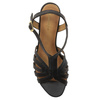 Maciejka Women's Leather Heeled Black Sandals