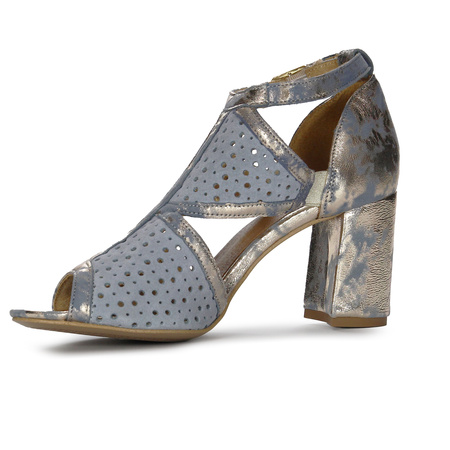 Maciejka 06555-06/00-5 Blue + Gold Sandals