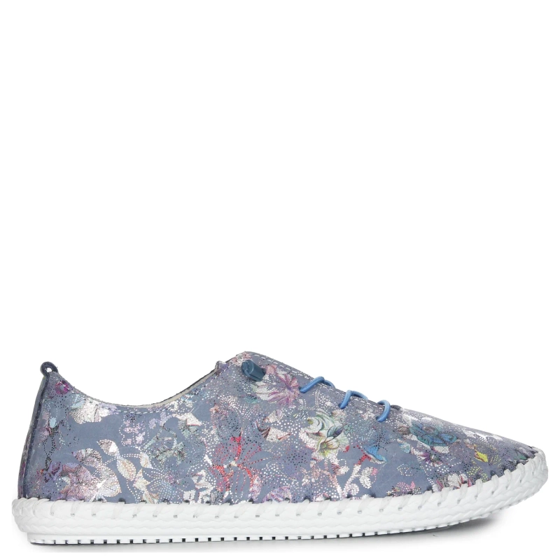 Vacarro Women's leather Blue Low Shoes