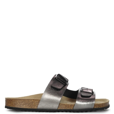 GEOX Women's flip-flops Metal Silver