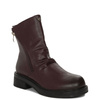 Maciejka Leather Double-Zip Ankle Boots Low Heel Burgundy A7159-23/00-7