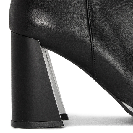 Leather Boccato boots on the Black post
