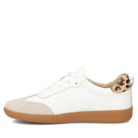 Filippo Women's Leather Shoes White Leopard DP7508-26-WH-LEO