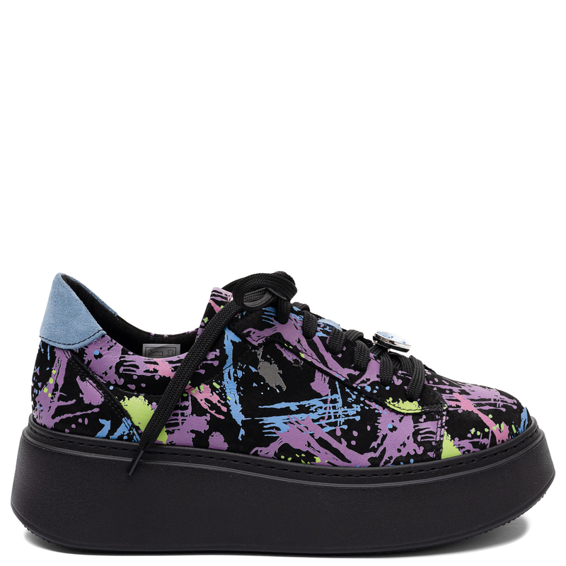 Maciejka Platform Nubuck Sneakers Lace-Up Purple 06191-05/00-8