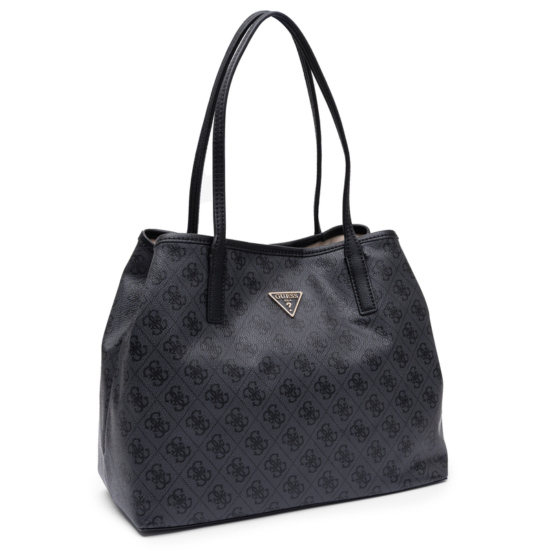 Guess Victtoria Women's Shopper Bag 2-In-1 Debossed Black HWESG951428-BLK