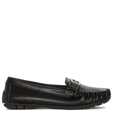 Filippo Women's Moccasins Leather Black