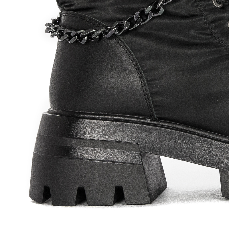 GOE Women's warm leather black women's boots