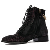 Maciejka 06193-01/00-7 Women's burgundy  and black Leather Boots