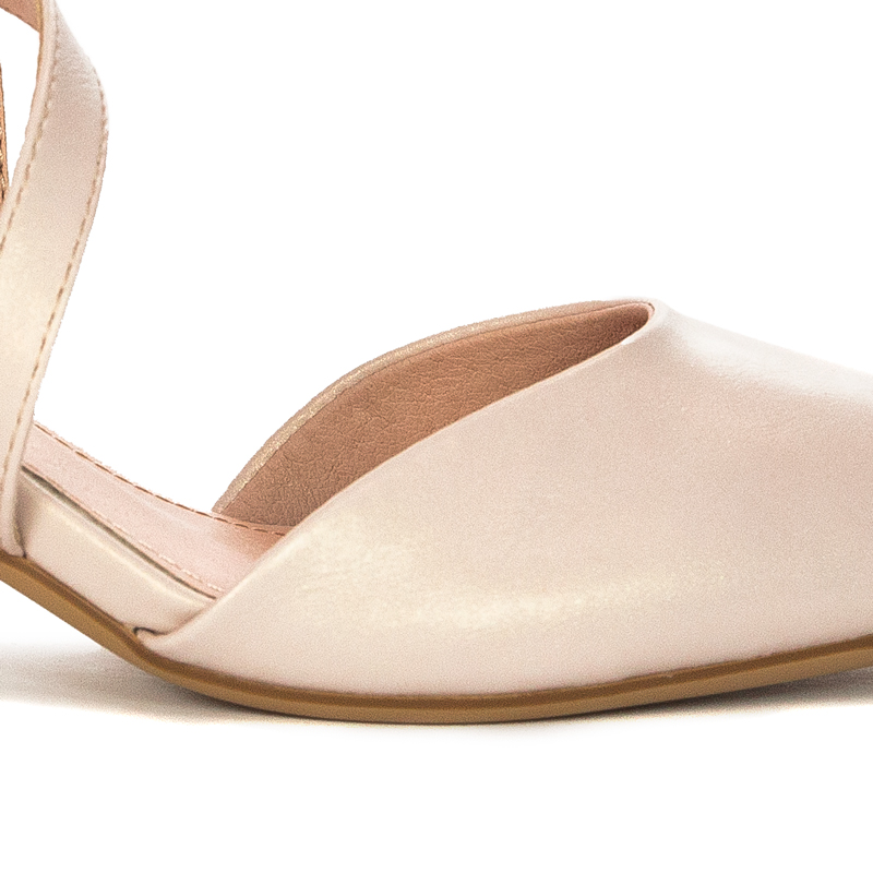 Sergio Leone women's Beige Pearl sandals