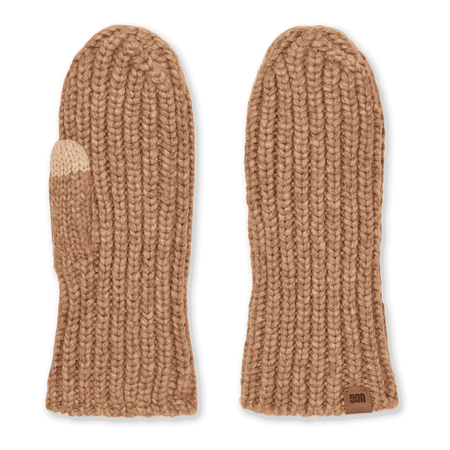 Ugg Rękawiczki Damskie W Chunky Rib Mitten Camel