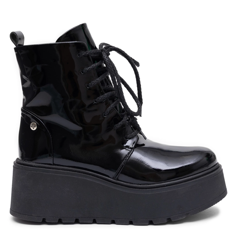 Maciejka Platform Leather Boots Black 6762W-20/00-6