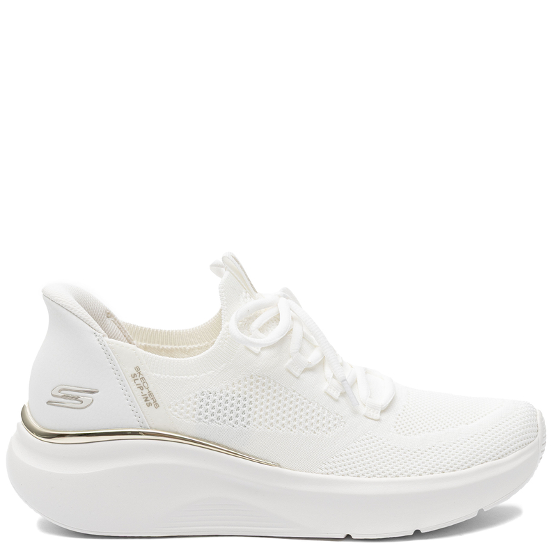 Skechers Bobs Sport Slip-ins Platform Sneakers White 117617-WHT