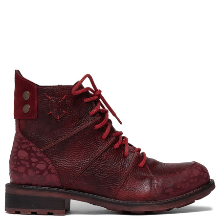 Maciejka Women's Leather Boots Red