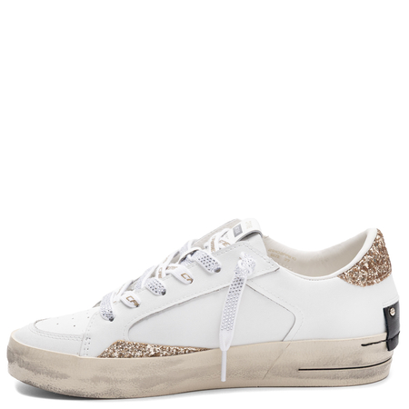 Crime London Sk8 Deluxe Sneakersy Skórzane Białe 29102PP8.10