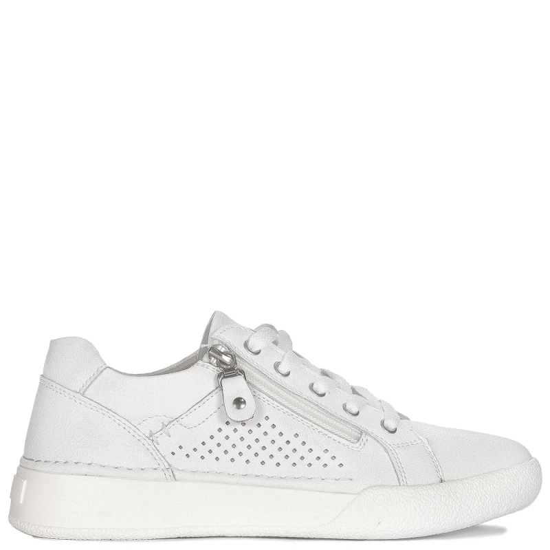 Filippo Półbuty Sneakersy damskie skórzane White białe