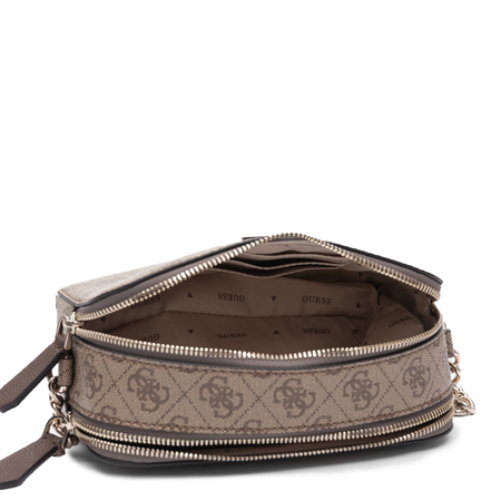 Guess Elegancka Stylowa Listonoszka Damska z Logo Beżowa HWBG9672140-LATTE