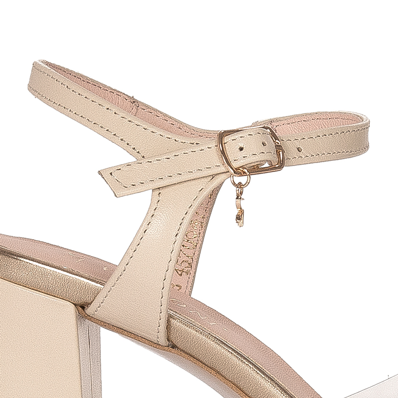 Visconi Women's leather Beige Sandals