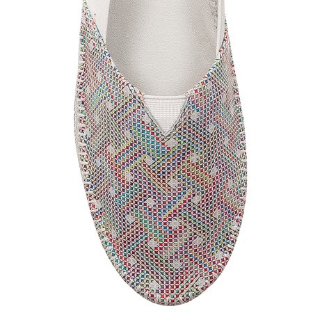 Maciejka Półbuty Damskie Skórzane Białe