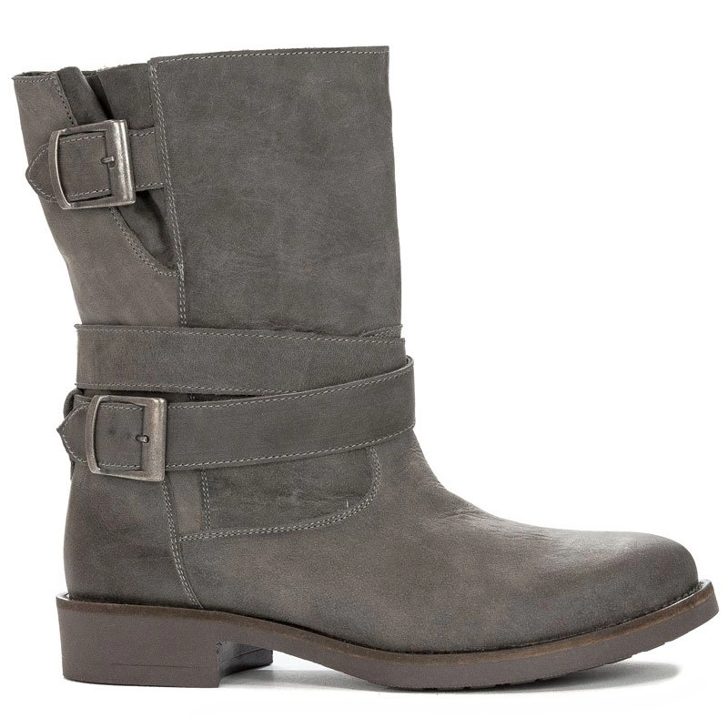 Maciejka Gray Knee-high Boots