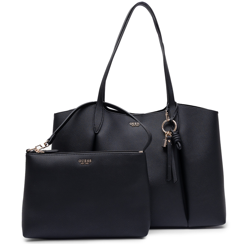 Guess Brenton Klasyczna Torba Damska Duża A4 Czarna HWBG9735230-BLACK   