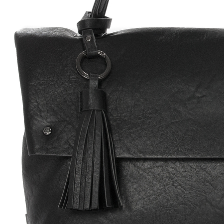 Black Big Star Black Bag