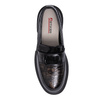 Artiker Leather Patent Loafers With Chunky Lug Sole And Statement Buckle Black-Brown 57C0184
