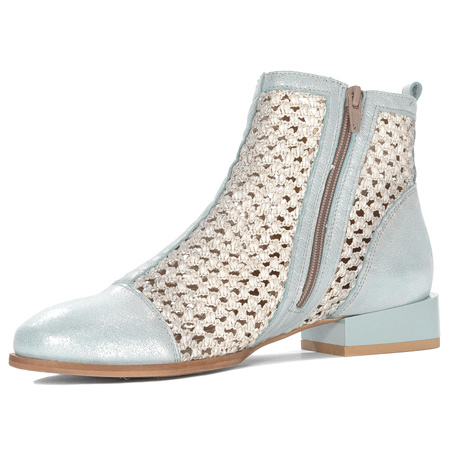 Maciejka Women's Light Blue Leather Boots