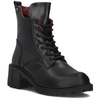 Filippo Black Leather Women's Boots