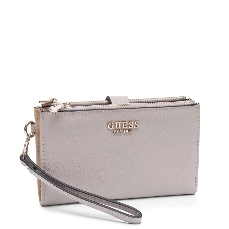 GUESS Women's Large Faux Leather Wallet Beige SWBG7898157-TAUPE