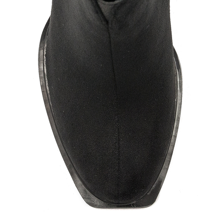 Filippo Black women's insulated boots on a post