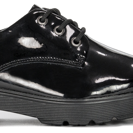 Women's shoes Filippo black lacquered leather