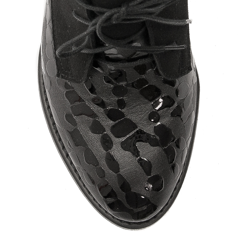 Maciejka Black Women's Lace-Up Boots