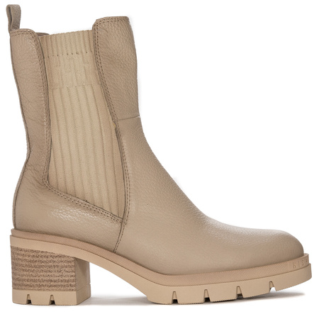 Hispanitas Botki damskie Ingrid-I22 Bolero Vison skórzane Beżowe