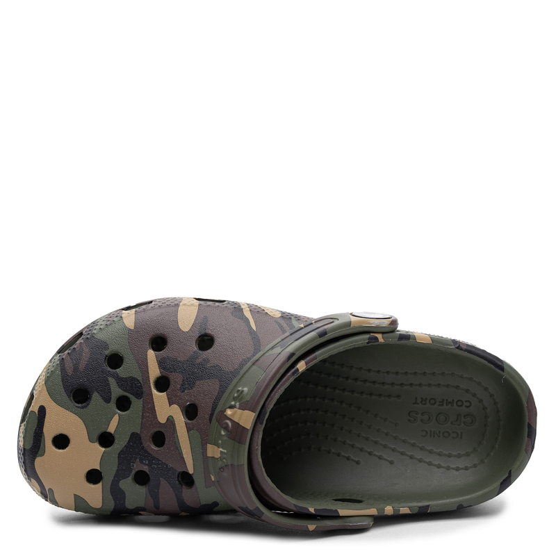 Crocs Classic Camo Clog Klapki Dziecięce Chłopięce Moro 211879-3TC