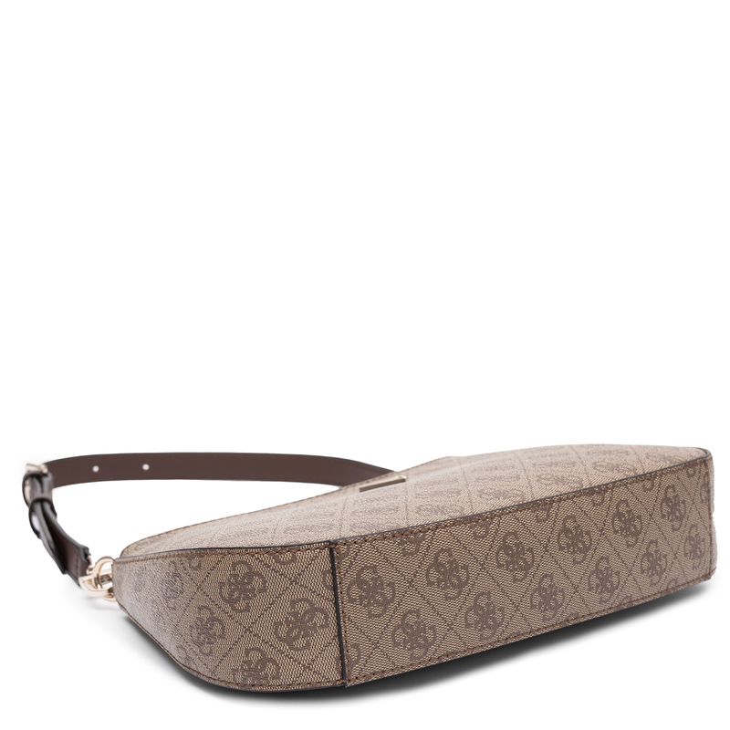 Guess Elegant Shoulder Baguette Bag with 4G Monogram Pattern Beige HWBG9672180-BEIGE