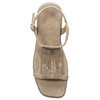 Alma En Pena Suede Vison Sandals