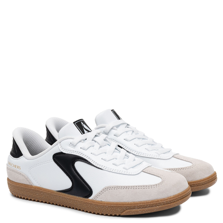 Skechers Hotshot Kichoff Sneakers Leather White Black 185322-WBK