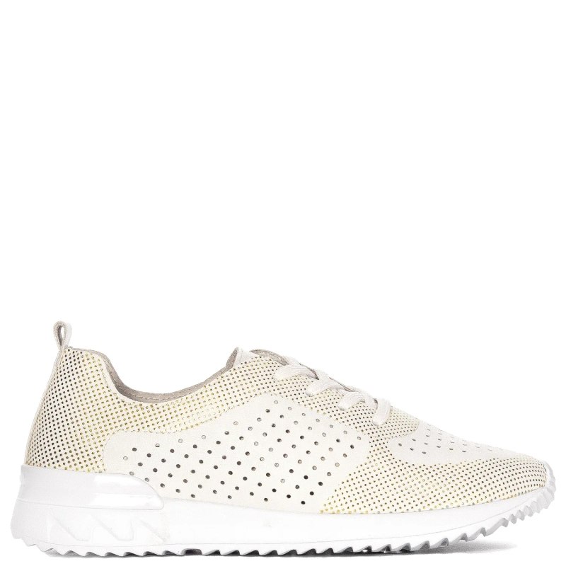 Artiker White-Gold Women's Sneakers