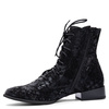 Maciejka Lace-Up Ankle Boots With Side Zipper Black 6391W-43/00-1