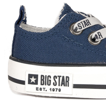 Big Star Trampki dziecięce niemowlęce Navy granatowe