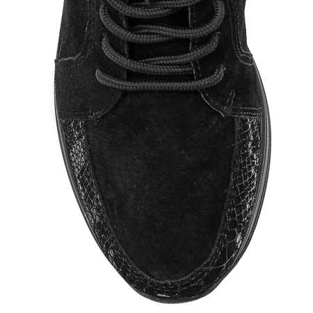 Botki Filippo DBT1504-21 BK skórzane Black Czarne