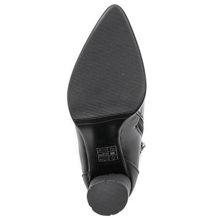 Botki damskie Filippo DBT1547-20 BK na słupku czarne