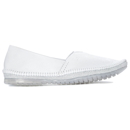 Maciejka Women's Leather Half Shoes White