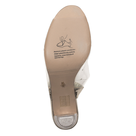 Sca'viola Women's Sandals On A High Heel Gold S-97