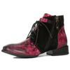 Maciejka Women's Leather Boots Pink and Black