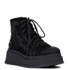 Maciejka Suede Platform Ankle Boots Black 06309-01-00-8