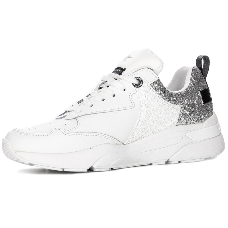 Pepe Jeans White Arrow Glam Sneakers