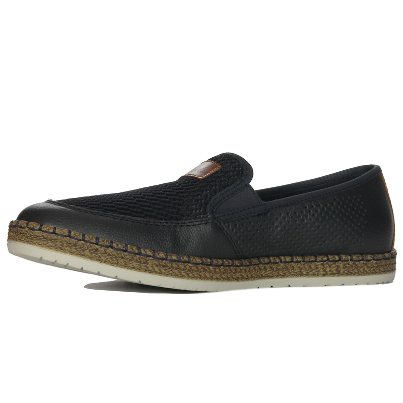Rieker Men's blue slip-on low shoes